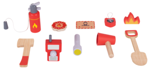 Lekset brandman, 11 delar, för barn från 3 år