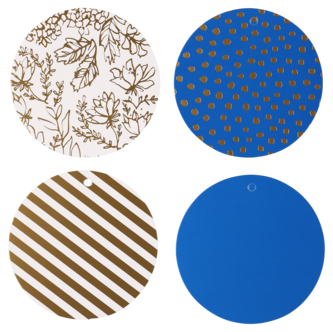 Runda hängetiketter 12-pack, 6 cm, FSC