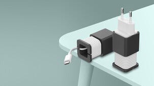 USB-C PD-lader med kabel og holder, 1 m, 20 W