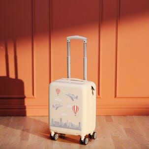 Resväska barn, 4 hjul, teleskophandtag 46x30x20 cm