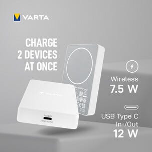 Varta MagPro Wireless trådlös powerbank 5000 mAh 