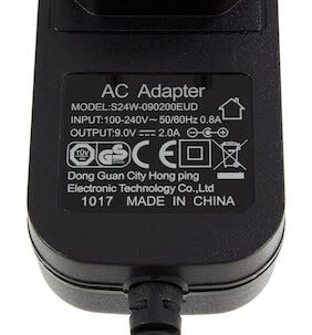Exibel nettadapter 9 V DC/2 A
