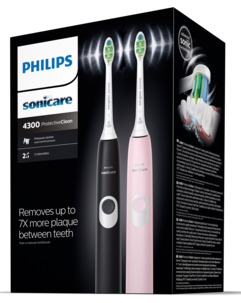 Philips Sonicare ProtectiveClean 4300 eltandborste, 2-pack