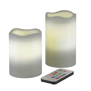LED Colour kubbelys 2-pack