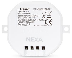 Inbyggnadsmottagare dimmer Nexa CMR-101