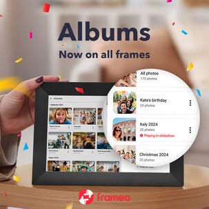 Exibel digital fotoram 15,6 tum med LED