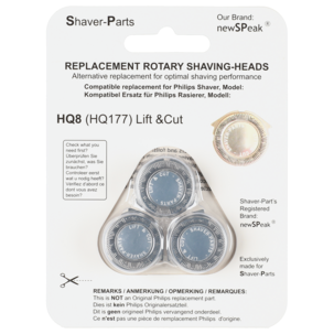 Skjærehode HQ8 Lift&Cut til Philips barbermaskin, 3-pakning