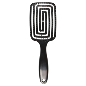 Hårbørste bred, buet paddelbørste, 7,5 x 23 cm