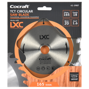 Cocraft LXC Pyörösahanterä akkupyörösahaan 165x20 mm