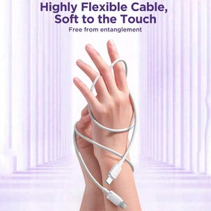 SiGN USB-C- til USB-C-kabel 100W, hvit