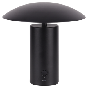 Tage oppladbar bordlampe metall svart, 20 cm, Northlight