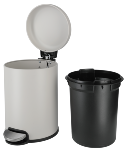 Poljinroskis 3 litraa, pehmeästi sulkeutuva kansi