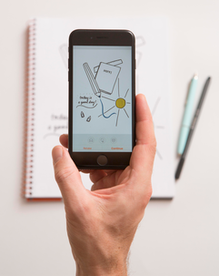 Whitelines kollegieblock A4 linjerat