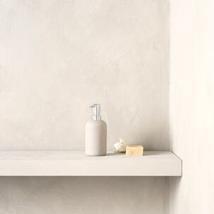 Såpedispenser, beige