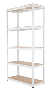 Metallihylly autotalliin tai varastoon, 5 hyllytasoa