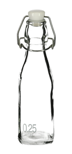 Glasflaska med snäpplock