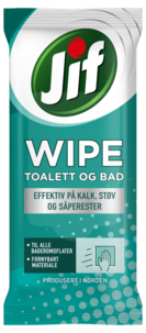 Jif Easy Wipe toalett og bad rengjøringskluter, 30-pakning