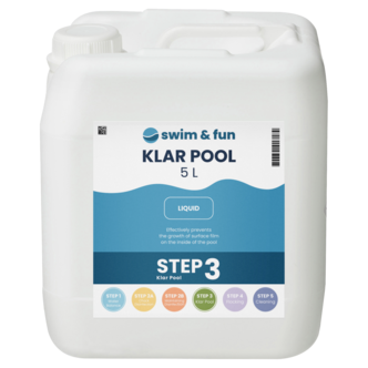 Swim & Fun KlarPool bassengrengjøring mot belegg, 5 liter