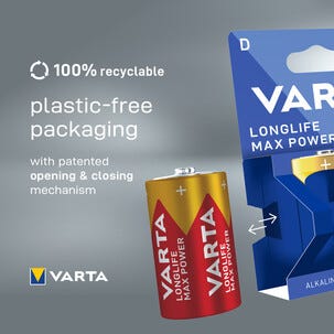 Varta Longlife Max Power D/LR20, 2 kpl
