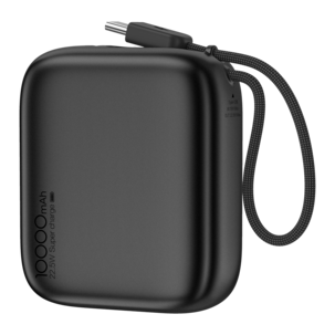 Powerbank 10 000 mAh med USB-C-kabel, 20 W