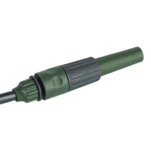 Portabel slangvinda med munstycke och 10 m vattenslang