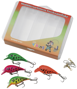 Kinetic Lille Viking, wobblersett 4-pack 