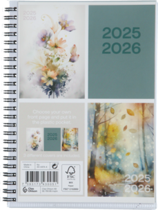 Veckokalender 2025 / 2026 A5, spiralbunden