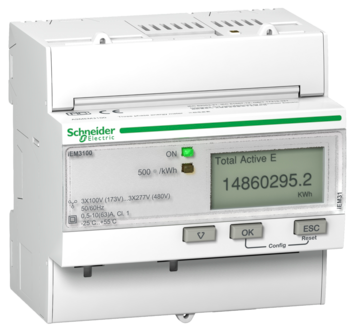 Elmätare 3-fas med display Schneider Acti9 iEM3100