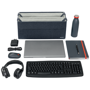 Leitz Office-In-A-Bag oppbevaringsveske til kontor, 3 rom