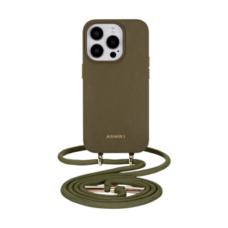 Anmiki mobildeksel med skulderreim til iPhone 16 Pro