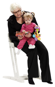 BabyDan barnestol, hvit