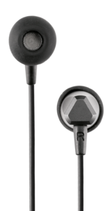 In ear-hörlurar med mikrofon, USB-C, svarta