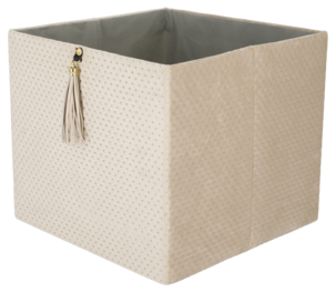 Förvaringslåda kvadrat, sammet