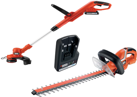 B&D, gresstrimmer og hekksaks, 18 V, sett