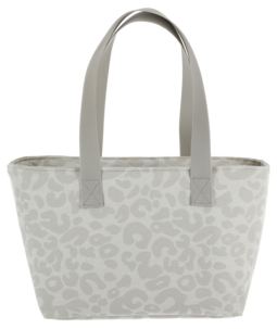 Mjuk kylväska picknick, leopardmönstrad grå