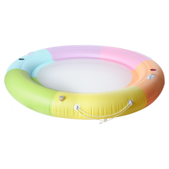 Flytande hängmatta med nät rund, 2 personer 208 cm