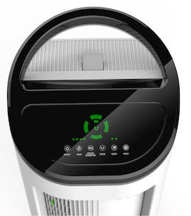 Ilmanviilennin Air Cooler ja kylmäkallet, hiljainen, 30 m2