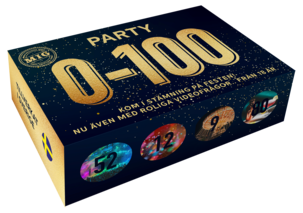 MIG Mini Party frågespel 0-100, från 18 år