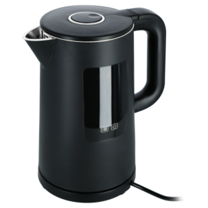 Vannkoker med temperaturinnstilling svart 1,5 l