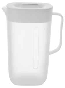 Tillbringare i plast med lock, 1,5 l