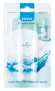 PowerFlosser Standard Nozzle tip, refill 2-pack