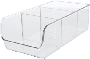 Säilytyslaatikko, jossa jakaja, 14 x 28 x 9 cm.