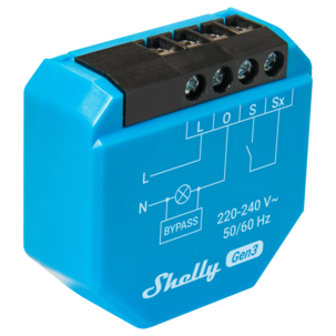 Shelly 1L Gen3 smart wifi-relé uten nulleder