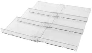 Kryddställ, utdragbart i plast, för låda, skåp, bänk