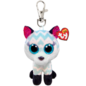 Ty Beanie Boos Clip Avaimenperä, jossa pehmolelu
