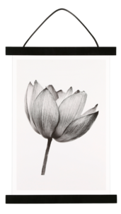 Plakatlist med akrylglass, svart