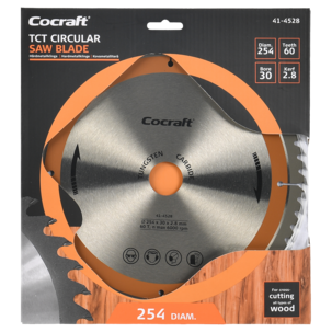 Cocraft sagblad 254 x 30 x 2,8 mm, 60T