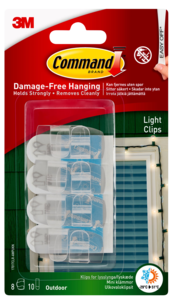 Command kabelhållare utomhus, 8-pack