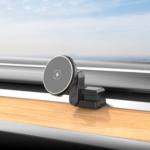 Magneettinen puhelinteline autoon, langaton Qi2, Tesla