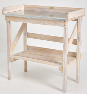 Istutuspöytä, valkoiseksi laseerattu